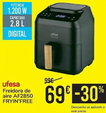 Carrefour Ufesa Freidora de Aire AF2850 oferta