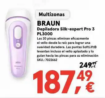 Worten Braun Depiladora Silk-Expert Pro 3 PL3000 oferta