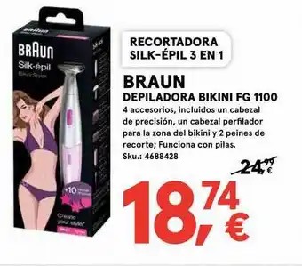 Worten Braun Depiladora Bikini FG 1100 oferta