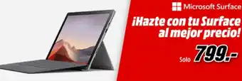 MediaMarkt Microsoft Surface iHazte con tu Surface al Meejor Precio! oferta