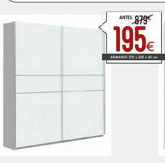 Atrapamuebles Armario con puertas correderas oferta