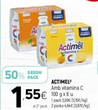 Coviran Actimel Amb Vitamina C 100 g x 6 u. oferta