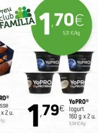 Coviran YoPro Iogurt 160 g x 2 u. oferta