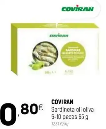 Coviran Coviran Sardineta Oli Oliva 6-10 pieces 65 g oferta