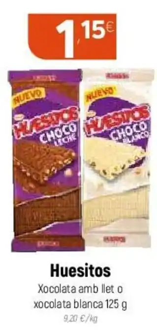 Coviran Huesitos Xocolata amb Llet o Xocolata Blanca 125 g oferta