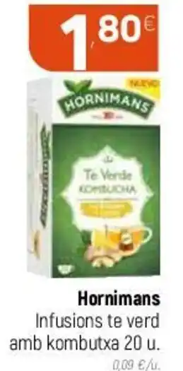 Coviran Hornimans Infusions te Verd Amb Kombutxa 20 u. oferta