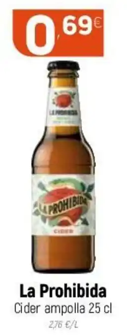 Coviran La Prohibida Cider Ampolla 25 cl oferta