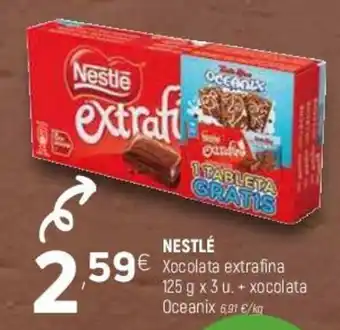 Coviran Nestlé Xocolata extrafine 125g x 3 u. + Xocolata Oceanix oferta