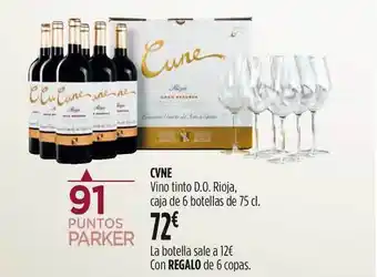 Hipercor Cvne Vino Tinto D.o. Rioja 75cl oferta