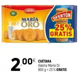 Coviran Cuétara Galeta Maria or 800g + 25% Gratis oferta