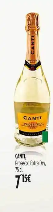 Hipercor Canti Prosecco Extra Dry 75cl. oferta
