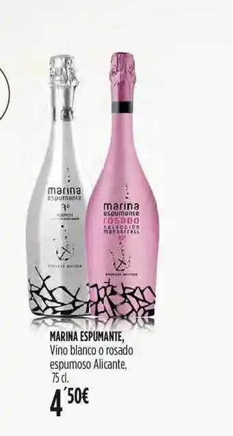 Hipercor Marina Espumante, Vino blanco o rosado espumoso Alicante, 75cl oferta