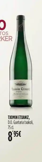 Hipercor Txomin Etxaniz D.o. Guetaria Txakoli 75cl oferta