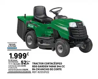 Leroy Merlin Tractor Cortacésped Bsg Garden 1484b 344cc 84cm Ancho De Corte oferta