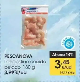Eroski Pescanova Langostino Cocido Pelado, 180g oferta