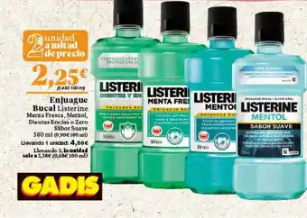 Gadis Enjuagje Bucal Listerine oferta