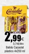 FROIZ Cacaolat - batido plastico oferta