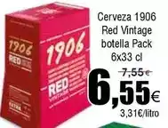 FROIZ 1906 - cerveza red vintage botella pack oferta