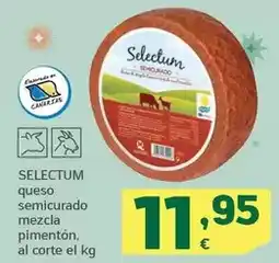 HiperDino Selectum - queso semicurado mezcla pimenton oferta