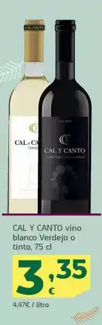 HiperDino Cal y canto - vino blanco verdejo o tinto oferta