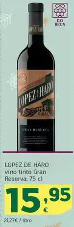 HiperDino Lopez de haro - vino tinto gran reserva oferta