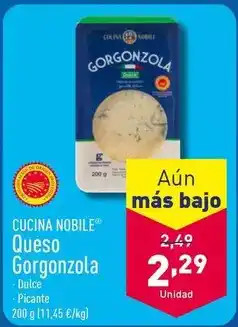 ALDI Gorgonzola - cucina queso gorgonzola oferta