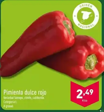 ALDI Origen - pimiento dulce rojo oferta