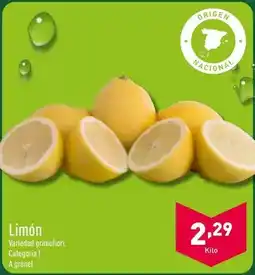 ALDI Origen - limón oferta