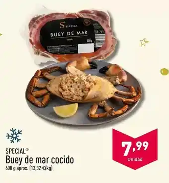 ALDI Buey de mar cocido oferta