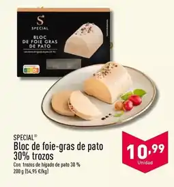 ALDI Special - bloc de foie-gras de pato 30% trozos oferta