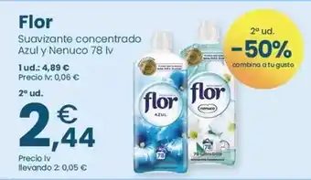 Clarel Flor - suavizante concentrado azul y nenuco oferta