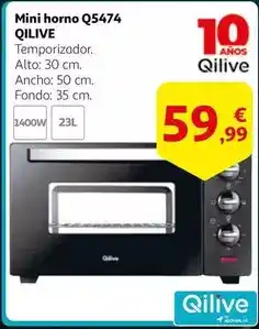 Alcampo Qilive - mini horno q5474 oferta