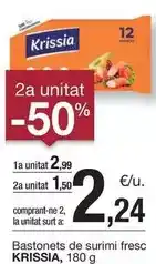 BonpreuEsclat Krissia - bastonets de surimi fresc oferta