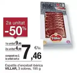 BonpreuEsclat Villar - espatlla d'enceball ibèrica oferta