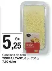 BonpreuEsclat Terra - canelons de carn oferta