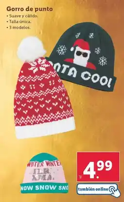 Lidl Gorro de punto oferta