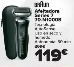 Carrefour Braun - afeitadora series 7 70-n1000s oferta