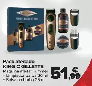 Carrefour King c gillette - pack afeitado oferta