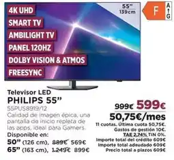 El Corte Inglés Visión - televisor led 55 oferta