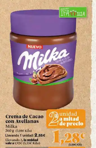 Gadis Crema De Cacao Con Avellanas Milka 360g oferta