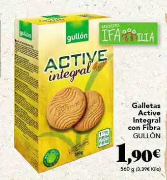 Gadis Galletas Active Integral Con Fibra Gullón 560g oferta