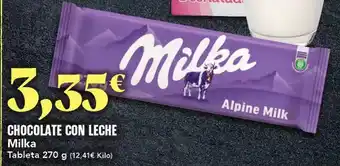 Gadis Milka - chocolate con leche oferta
