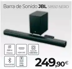 Tien 21 Jbl - barra de sonido sb550 nero oferta