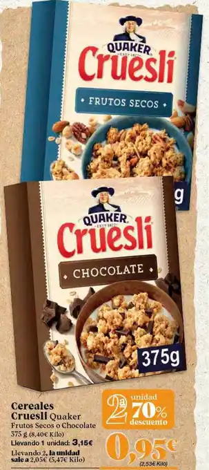 Cereales Cruesli Quaker 375g