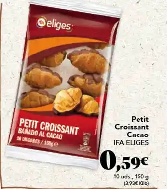 Gadis Petit Croissant Cacao Ifa Eliges 10uds, 150g oferta
