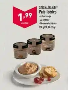 ALDI Paté ibérico oferta