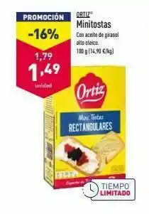 ALDI Aceite de girasol ortiz oferta