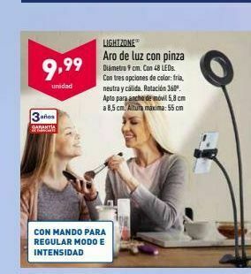 ALDI Aro de luz oferta