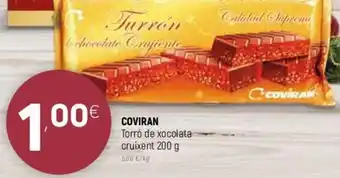 Coviran Coviran Torró de Xocolata Cruixent 200 g oferta