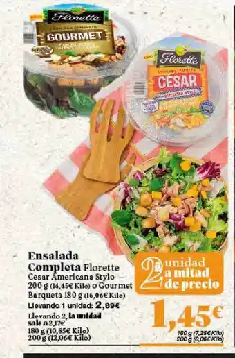 Gadis Ensalada Completa Florette 200g oferta